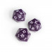 UP - Vivid Heavy Metal D20 Dice - Midnight Plum
