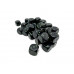 Opaque Black/green 12mm d6 Dice Block (36 dice)