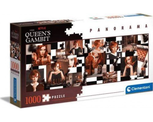 Clementoni Clementoni Puzzle 1000el panorama Gambit Królowej. Queen's Gambit. Netflix 39696