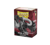 Dragon Shield Matte Non-Glare Sleeves - Blood Red (100 Sleeves)