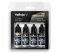 Vallejo - TMM / Set 4 colors - Aged Metal Paint Set