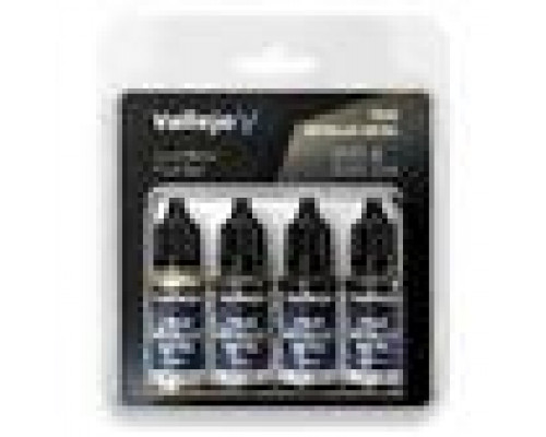 Vallejo - TMM / Set 4 colors - Aged Metal Paint Set