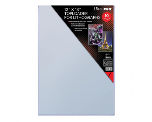 UP - 12" x 18" Toploader for Lithographs (10 Pieces)