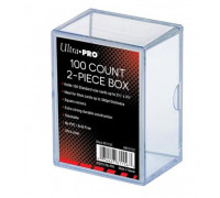 UP - 2-Piece Storage Box - for 100 Cards - Clear