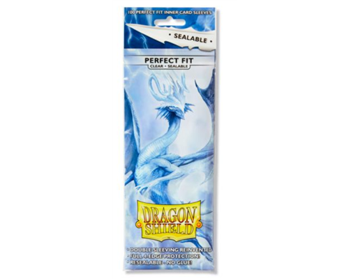 Dragon Shield Standard Perfect Fit Sealable Sleeves - Clear (100 Sleeves)