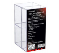 UP - 2-Piece Clear Card Box Two Compartment