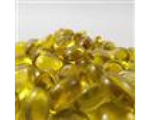 Chessex Gaming Glass Stones in Tube - Yellow (40)