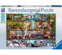 Ravensburger Puzzle 2000 elementów - Królestwo dzikich zwierząt