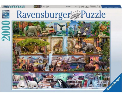 Ravensburger Puzzle 2000 elementów - Królestwo dzikich zwierząt