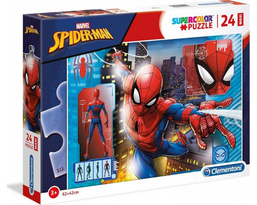 Clementoni Puzzle 24 elementy Maxi Super Kolor - Spider-Man