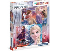 Clementoni Puzzle 2x60 elementów Frozen 2
