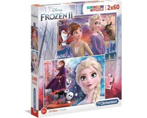 Clementoni Puzzle 2x60 elementów Frozen 2