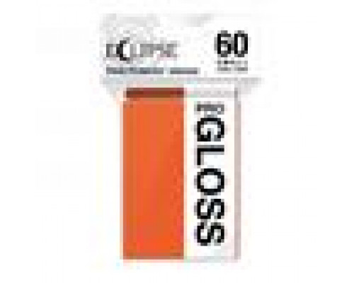 UP - Small Sleeves - Gloss Eclipse - Pumpkin Orange (60 Sleeves)