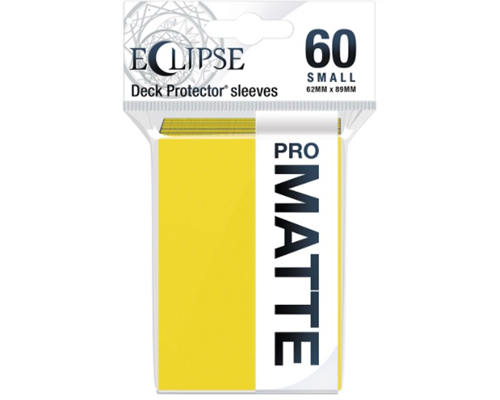 UP - Eclipse Matte Small Sleeves: Lemon Yellow (60 Sleeves)