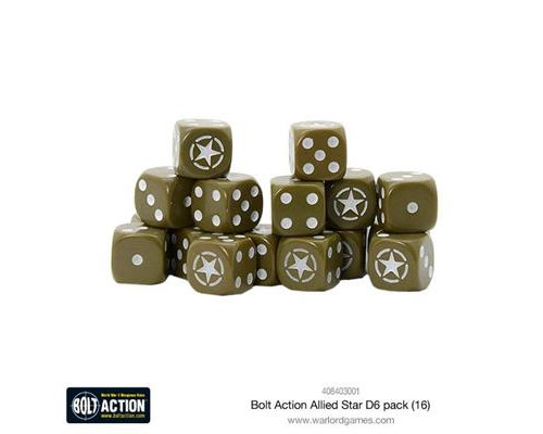 Bolt Action - Allied Star D6 pack (16)