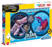 Clementoni Puzzle 180 elemntów National Geographic Kids Ocean Expeditio
