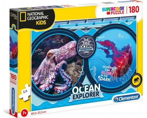 Clementoni Puzzle 180 elemntów National Geographic Kids Ocean Expeditio