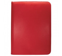 UP - Vivid 9-Pocket Zippered PRO-Binder: Red