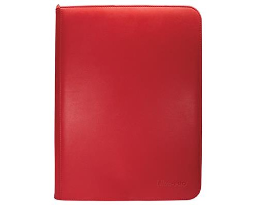 UP - Vivid 9-Pocket Zippered PRO-Binder: Red