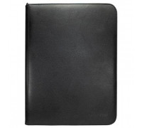 UP - Vivid 9-Pocket Zippered PRO-Binder: Black