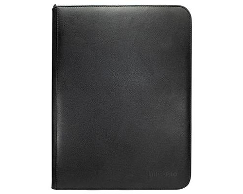 UP - Vivid 9-Pocket Zippered PRO-Binder: Black