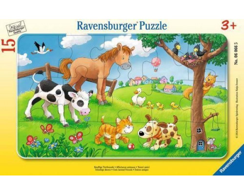 Ravensburger Puzzle 15 Miłośnicy słodkich zwierząt
