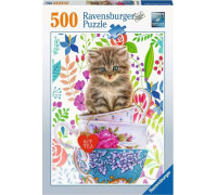 Ravensburger Puzzle 500 Kocięta w kubku