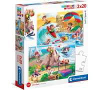 Clementoni Puzzle 2x20 elementów Let's sport! 24780