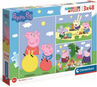 Clementoni Puzzle 3x48el Świnka Peppa 25263