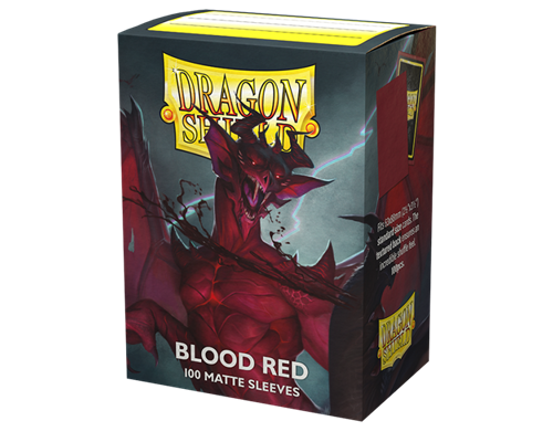 Dragon Shield Standard Matte Sleeves - Blood Red 'Simurag' (100 Sleeves)