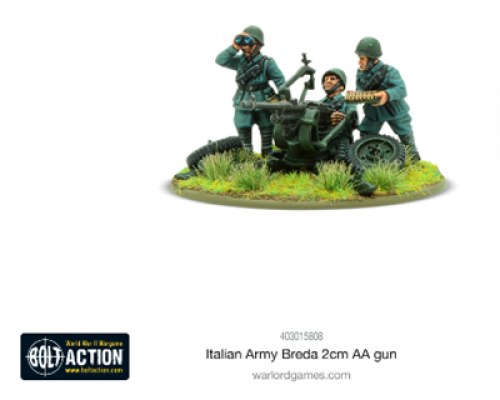 Bolt Action - Italian Army Breda 2cm AA gun - EN