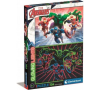 Clementoni PUZZLE 104EL CLM 27554 GLOW MARVEL AVENGERS PUD