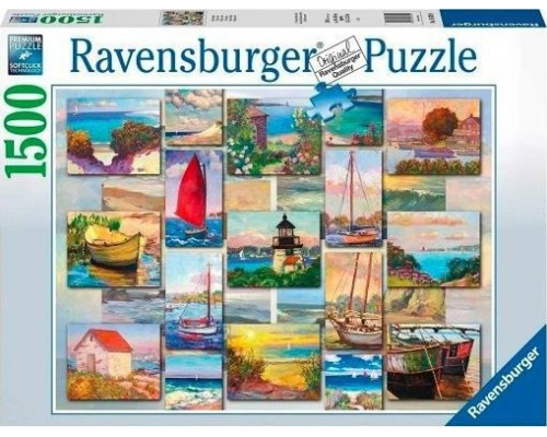 Ravensburger Puzzle 1500el Kolaż nadmorski 168200 RAVENSBURGER