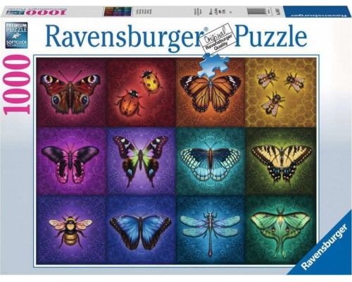 Ravensburger Puzzle 2D 1000 elementów Piękne skrzydlate owady