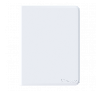 UP - Vivid 9-Pocket Zippered PRO-Binder: White