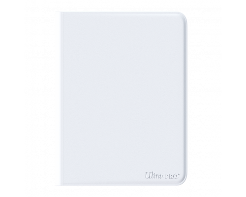 UP - Vivid 12-Pocket Zippered PRO-Binder: White