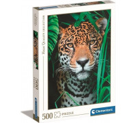 Clementoni Puzzle 500 elementów High Quality, Jaguar w dżungli