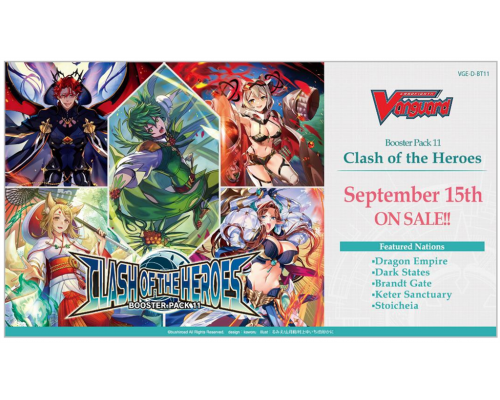 Cardfight!! Vanguard - Clash of the Heroes Booster Display (16 Packs) - EN