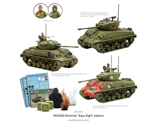 Bolt Action - M4A3E8 Sherman Easy Eight Platoon - EN