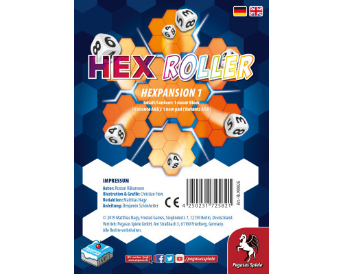 HexRoller: Hexpansion 1 [Erweiterung] (Frosted Games)