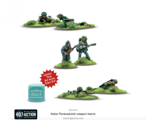 Bolt Action - Italian Paracadutisti Weapons Teams - EN