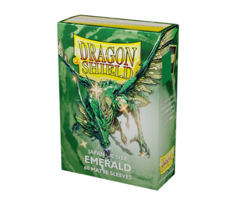 Dragon Shield Japanese size Matte Sleeves - Emerald (60 Sleeves)