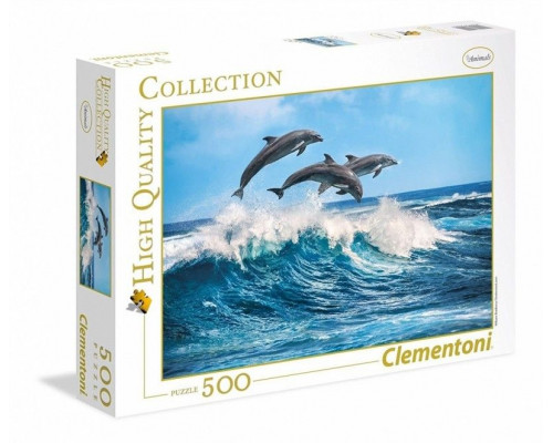 Clementoni Puzzle 500 elementów Delfiny ( GXP-633659 )