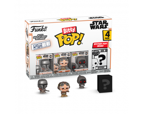 Funko Bitty POP! Mandalorian  - Mandalorian 4PK (3+1 Mystery Chase)