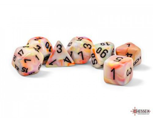 Chessex Festive® Mega-hedral™ Circus™/black 7-Die set