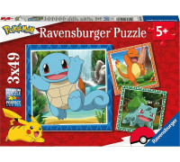 Ravensburger Puzzle Pokemon 3x49 147 elementów