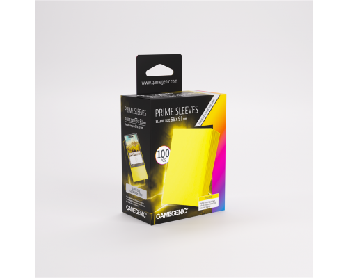 Gamegenic - Prime Sleeves Yellow 66x91