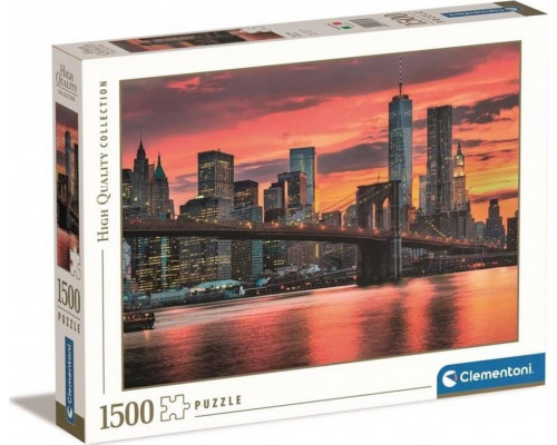 Clementoni CLE puzzle 1500 HQ East River at dusk 31693