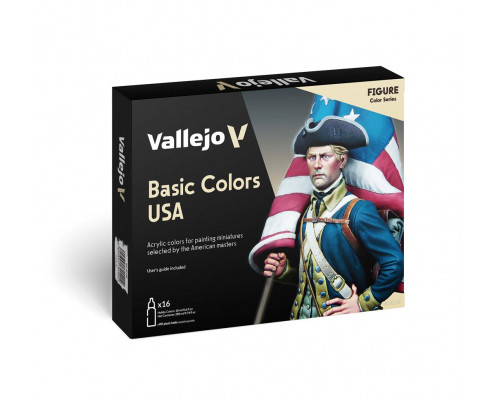 Vallejo - Model Color / Figure / 16 colors set - Basic Colors USA 18 ml