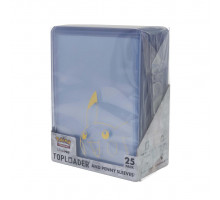 UP - Pikachu Toploader And Penny Sleeves Combo Pack For The Pokémon Trading Card Game (25 Pack)